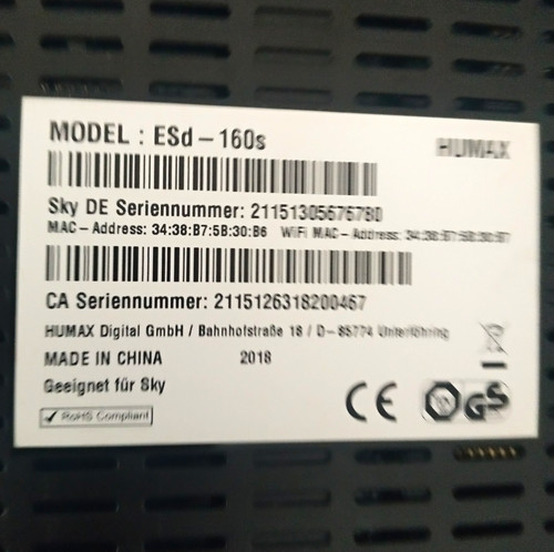 Humax esd 160s - esd-160s, digital